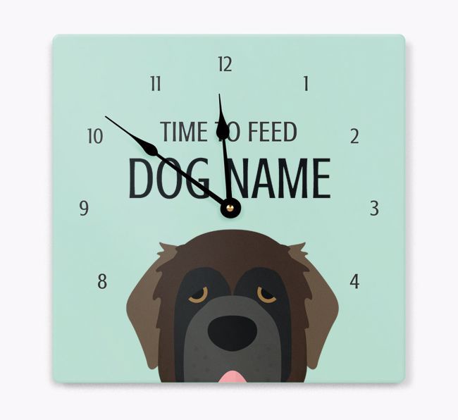 Time To Feed: Personalized {breedFullName} Wall Clock